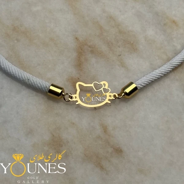 دستبند هلوکیتی kitty طلا لیزری